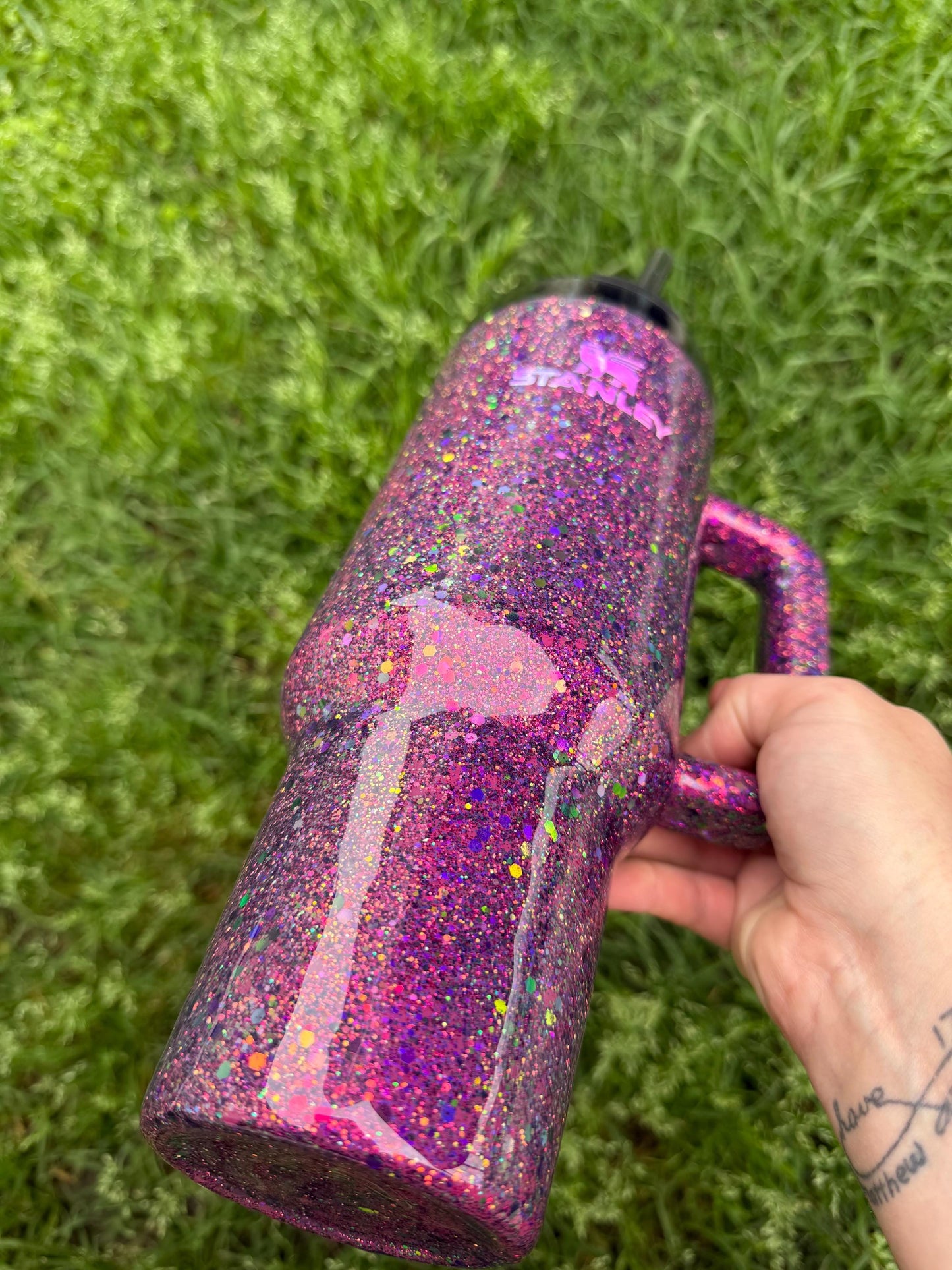 Dragon Scale Glitter Stanley Tumbler -Personalized Color Change Glitter