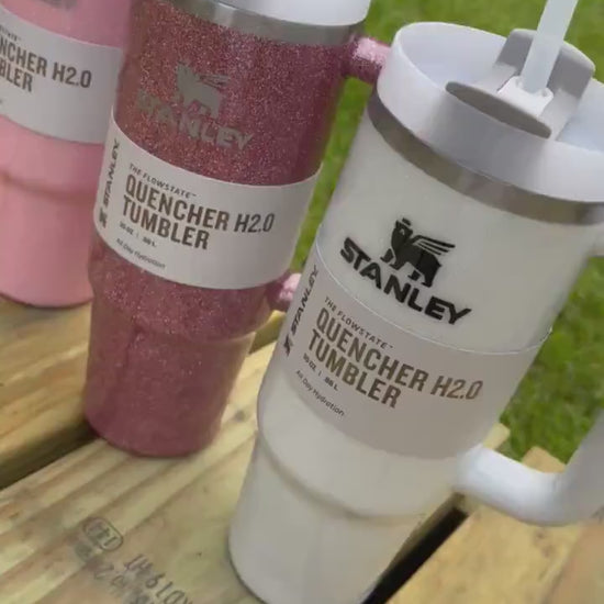 Custom Solid Glitter Stanley Tumbler: Personalized 30oz/40oz